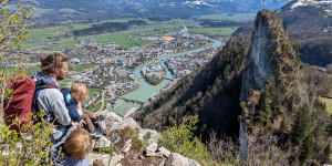 Beitragsbild des Blogbeitrags Wandern auf die Barmsteine, Halleins imposante Felstürme 