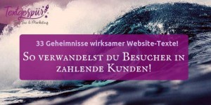 Beitragsbild des Blogbeitrags Website texten für Anfängerinnen! 