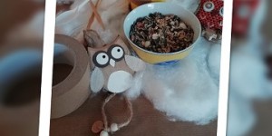 Beitragsbild des Blogbeitrags Vogelfutterhaus aus Coffee to-go Becher basteln