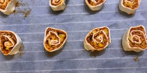 Beitragsbild des Blogbeitrags Pesto-Pizzaschnecken