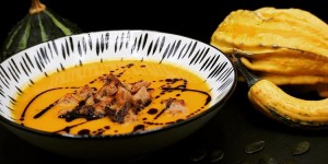Beitragsbild des Blogbeitrags Kürbiscremesuppe