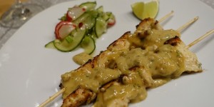 Beitragsbild des Blogbeitrags Hühner-Satay Spieße