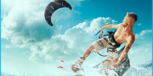 Beitragsbild des Blogbeitrags Kitesurfen für Anfänger – die wichtigsten Infos & Tipps