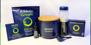 Beitragsbild des Blogbeitrags Athletic Greens getestet – mein Erfahrungsbericht + Bilder