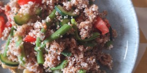 Beitragsbild des Blogbeitrags Bulgur-Gemüsesalat 