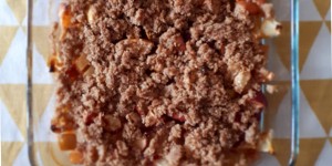 Beitragsbild des Blogbeitrags Apfel-Crumble