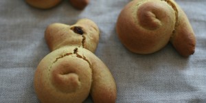 Beitragsbild des Blogbeitrags Kurkuma-Osterhäschen 