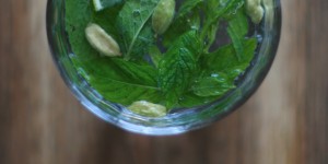 Beitragsbild des Blogbeitrags Minz-Limonade mit Kardamom 