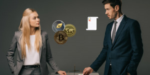 Beitragsbild des Blogbeitrags In Kryptowährungen investieren: Bitcoin VS Aktien