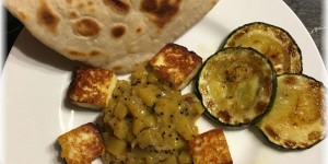 Beitragsbild des Blogbeitrags Paneer mit Mangochutney und Chapati 