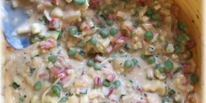 Beitragsbild des Blogbeitrags Mal was Neues – Erdäpfelpufferpizza 