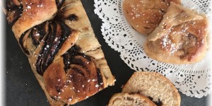 Beitragsbild des Blogbeitrags Powidl im veganen Zopf