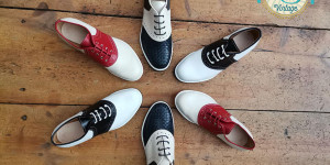 Beitragsbild des Blogbeitrags Two Step Vintage – Saddle Shoes made in Austria 