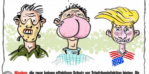 Beitragsbild des Blogbeitrags Cartoon zu Corona