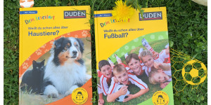 Beitragsbild des Blogbeitrags Dein Lesestart mit DUDEN: Haustiere & Fußball 