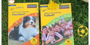 Beitragsbild des Blogbeitrags Dein Lesestart mit DUDEN: Haustiere & Fußball