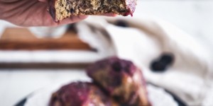 Beitragsbild des Blogbeitrags Vegan Blackberry Lavender Scones