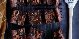 Beitragsbild des Blogbeitrags Pumpkin Swirl Brownies