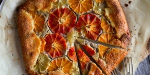 Beitragsbild des Blogbeitrags Blood Orange Clementine Galette