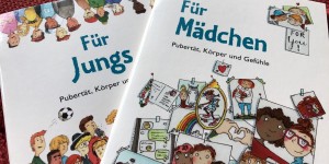 Beitragsbild des Blogbeitrags Erstaunlich klischeefreie Aufklärungsbüchlein: Für Jungs/für Mädchen 