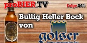 Beitragsbild des Blogbeitrags proBIER.TV – Bullig von Golser Bier | #044 