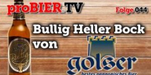 Beitragsbild des Blogbeitrags proBIER.TV – Bullig von Golser Bier | #044