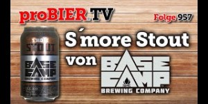 Beitragsbild des Blogbeitrags S´more Stout von BaseCamp – DIY Marshmallow Stout | proBIER.TV – Craft Beer Review #957 [4K] 