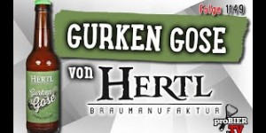 Beitragsbild des Blogbeitrags Gurken Gose von Braumanufaktur Hertl | proBIER.TV – Craft Beer Review #1149 [4K] 