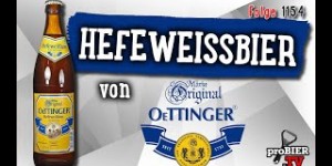 Beitragsbild des Blogbeitrags Hefeweissbier von Oettinger | proBIER.TV – Craft Beer Review #1154 [4K] 