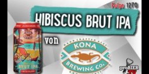 Beitragsbild des Blogbeitrags Hibiscus Brut IPA von Kona Brewing | Craft Bier Verkostung #1270 