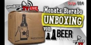 Beitragsbild des Blogbeitrags UNBOXING Beertasting.Club Monatsbox Juli – proBIER.TV – Live Talk