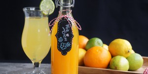 Beitragsbild des Blogbeitrags erfrischender Orangen-Zitronen Sirup 
