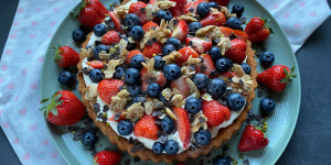 Beitragsbild des Blogbeitrags schnelle Beerentorte