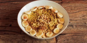 Beitragsbild des Blogbeitrags Schnelles veganes Protein-Porridge