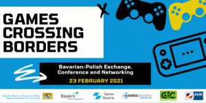 Beitragsbild des Blogbeitrags Games Crossing Borders: Halbtags-Veranstaltung vernetzt bayerische und polnische Videospiel-Industrie 
