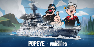 Beitragsbild des Blogbeitrags World of Warships kündigt Zusammenarbeit mit Popeye der Seemann zur Unterstützung des World Ocean Month an