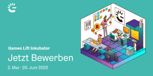 Beitragsbild des Blogbeitrags Bewerbungsphase für Games Lift Inkubator 2023 gestartet