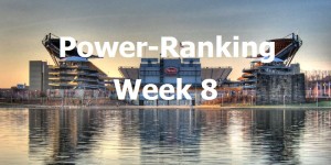 Beitragsbild des Blogbeitrags Power Ranking nach Week 8 
