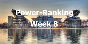 Beitragsbild des Blogbeitrags Power Ranking nach Week 8