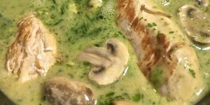 Beitragsbild des Blogbeitrags Huhn in Bärlauchrahm