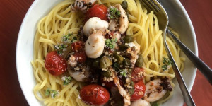 Beitragsbild des Blogbeitrags Linguine al seppioline 