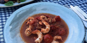Beitragsbild des Blogbeitrags Shrimps saganaki