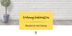 Beitragsbild des Blogbeitrags Motivation für mehr Ordnung