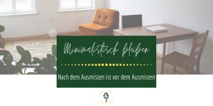 Beitragsbild des Blogbeitrags Nach dem Ausmisten ist vor dem Ausmisten – Wie du beim Minimalismus bleibst