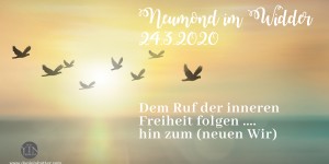 Beitragsbild des Blogbeitrags Neumond im Widder erinnert daran dem Leben zu dienen