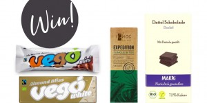 Beitragsbild des Blogbeitrags Give-Away! Gewinnt ein veganes Bio-Schokoladen-Package!