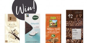 Beitragsbild des Blogbeitrags Give-Away! Gewinnt ein veganes Bio-Schokoladen-Package!
