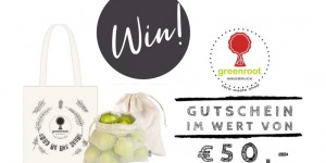 Beitragsbild des Blogbeitrags Give-Away! Gewinnt einen 50 Euro Gutschein und Einkaufs-Startersets von greenroot! 