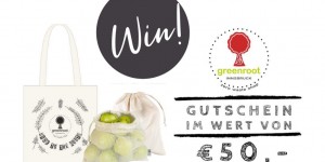 Beitragsbild des Blogbeitrags Give-Away! Gewinnt einen 50 Euro Gutschein und Einkaufs-Startersets von greenroot!