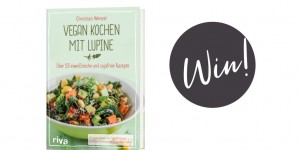 Beitragsbild des Blogbeitrags Give-Away! Gewinnt drei Mal „Vegan Kochen mit Lupine“! 